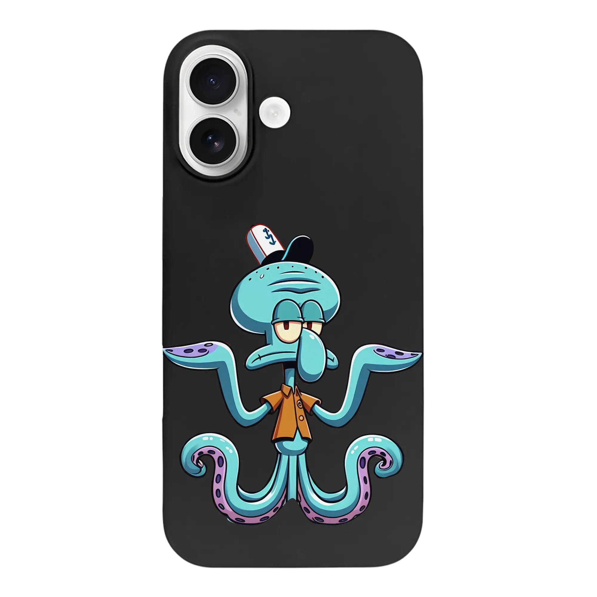 スポンジボブ グッズ イカルド - iPhone 17 シリーズ シリコンケース 薄型 耐衝撃 指紋防止 ソフトタッチカバー 精密フィット 傷防止 保護ケース iPhone 17/17 Air/17 Pro/17 Pro Max 対応